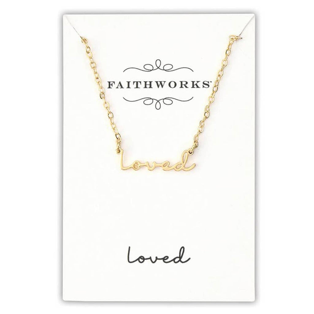Word Necklace Filled Display