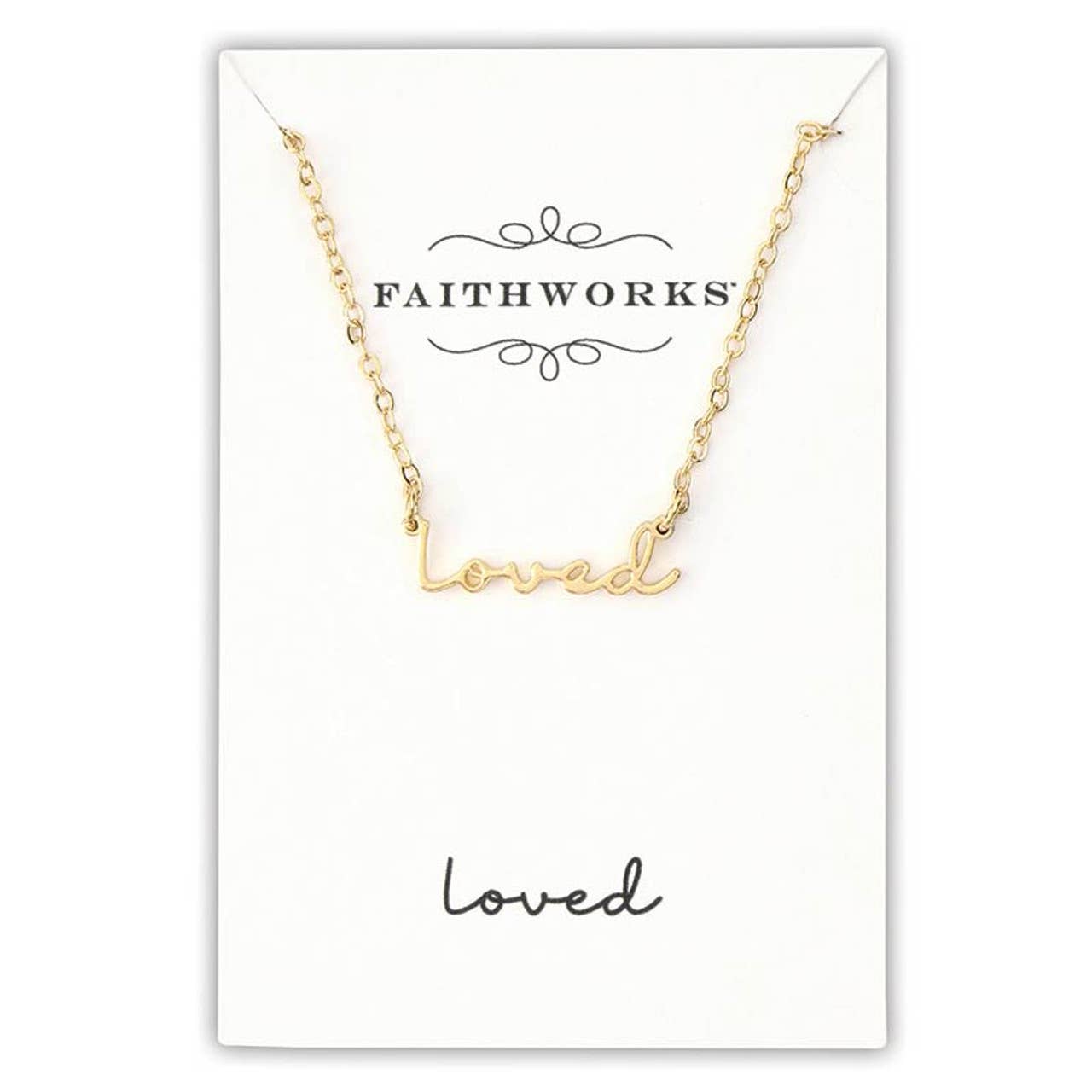 Word Necklace Filled Display