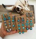 6 Pair Western Navajo Style Stud Earring Set Earrings