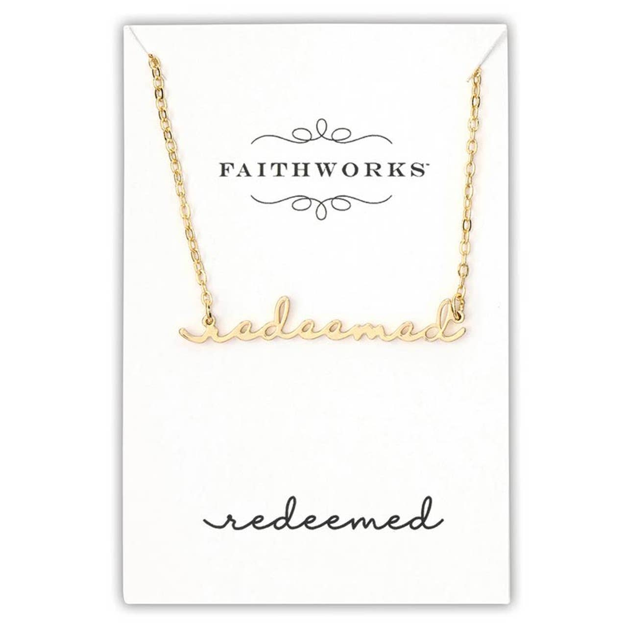 Word Necklace Filled Display