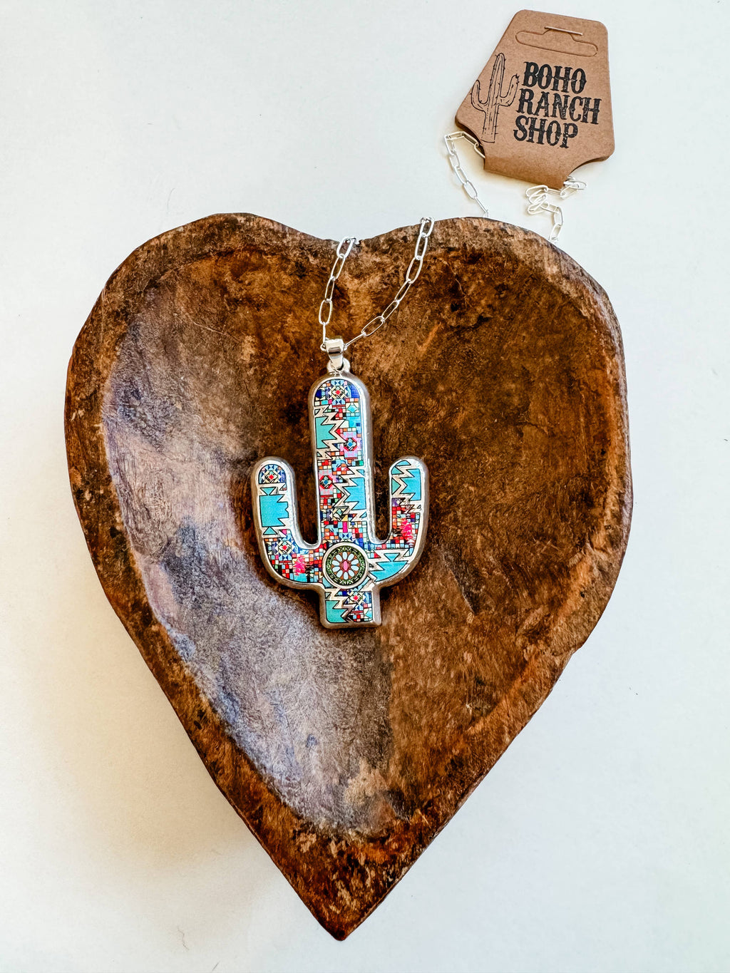 Western Pendant Necklace - Thunderbird | Steer | Cactus