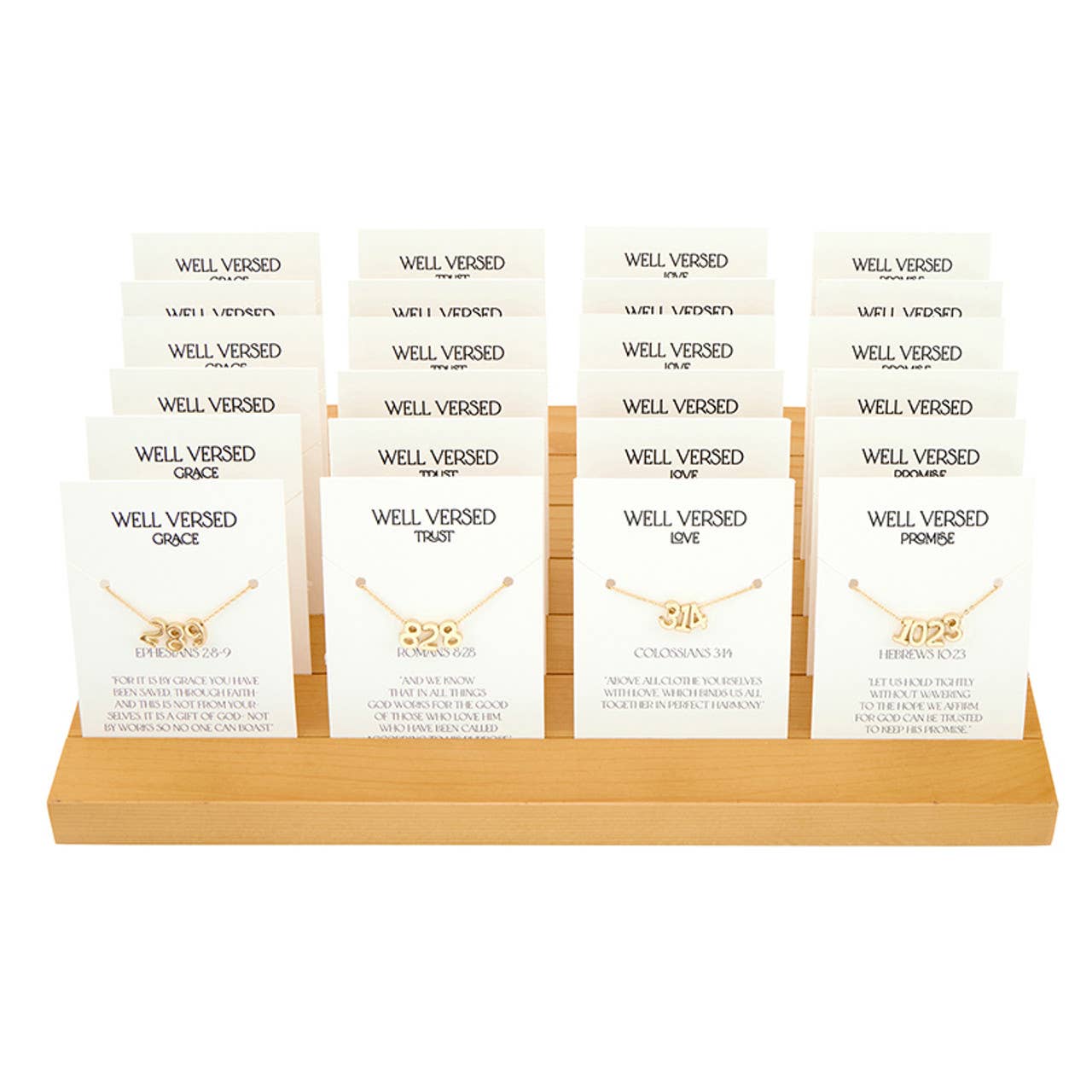 Verse Necklace Filled Display - Spring 25