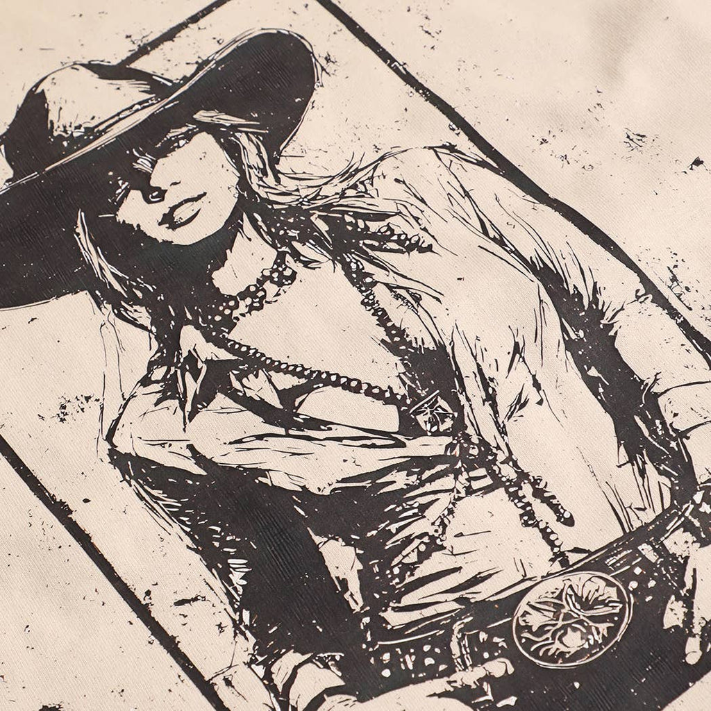 COWGIRL QUEEN OF HEARTS CARD Graphic Heavy Cotton T-Shirt