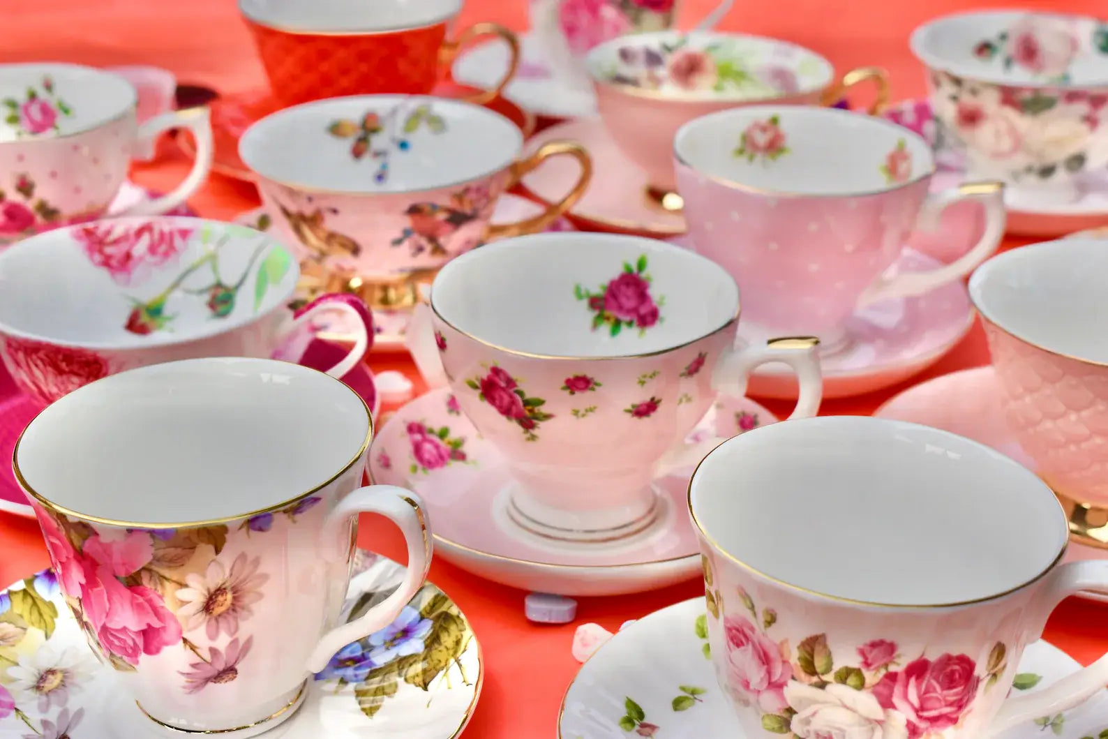 Mismatched teacups for Tea party, Catering, Event Planner