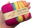 Custom Company Label Felted Goat Milk Soap