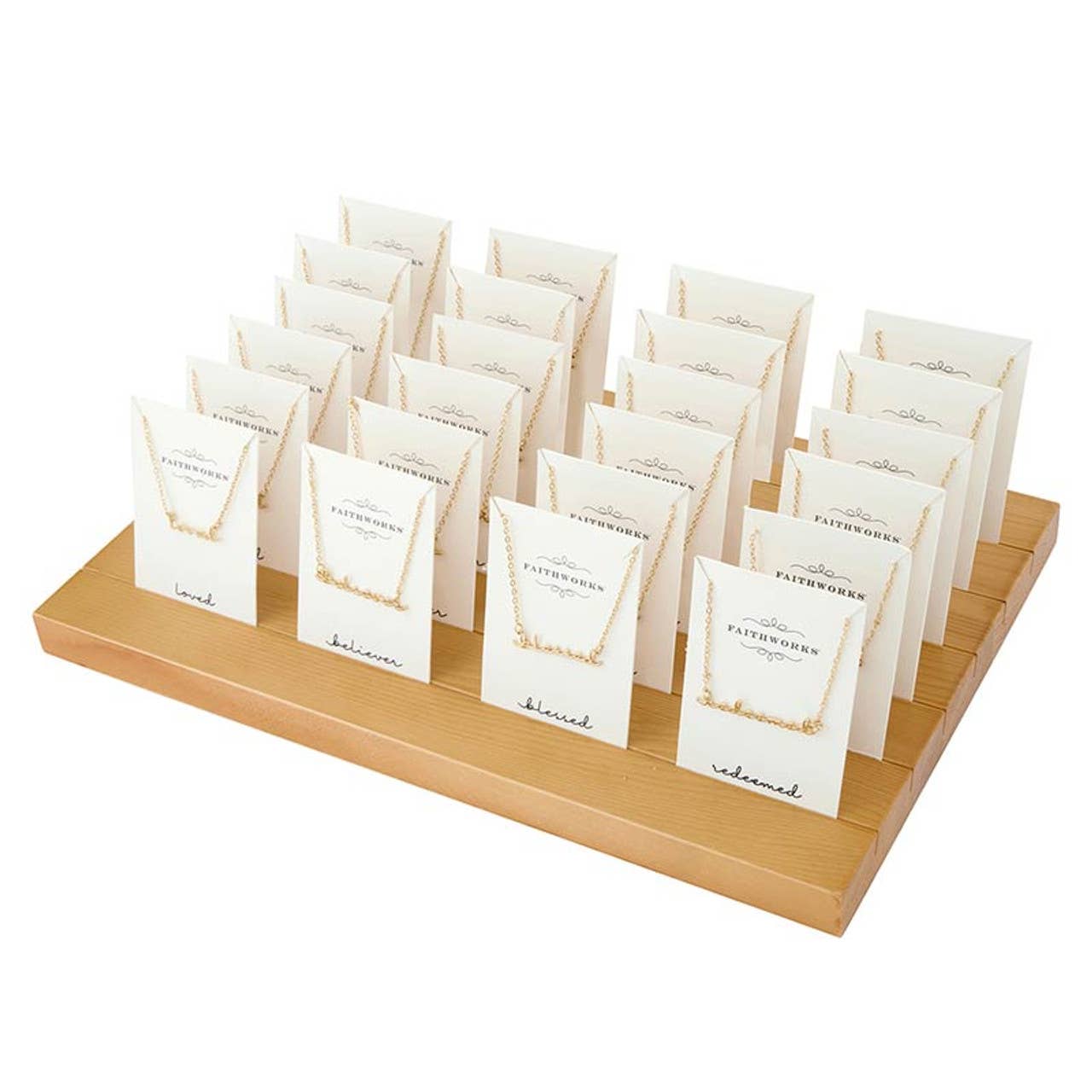 Word Necklace Filled Display