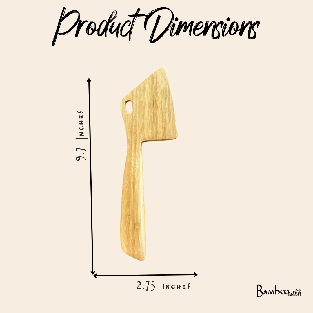 Bamboo Dough Scraper with Handle