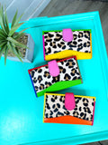 Mara Small Leather Wallet | Large Leopard Print