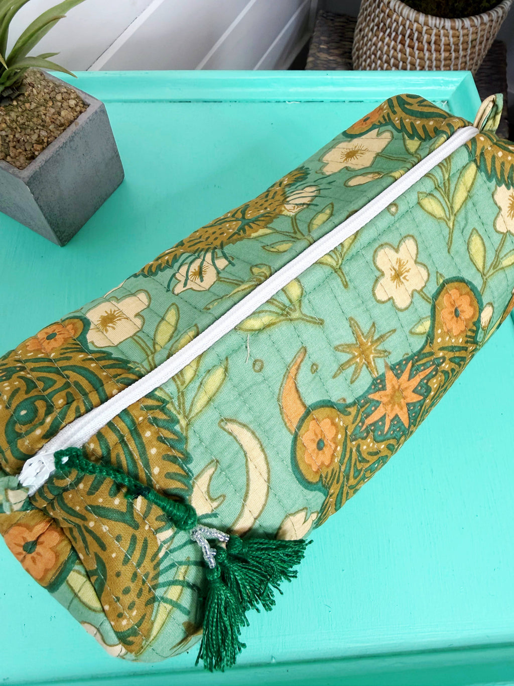 Quilted Makeup Bags | Cosmetics Bag | Jade Tiger