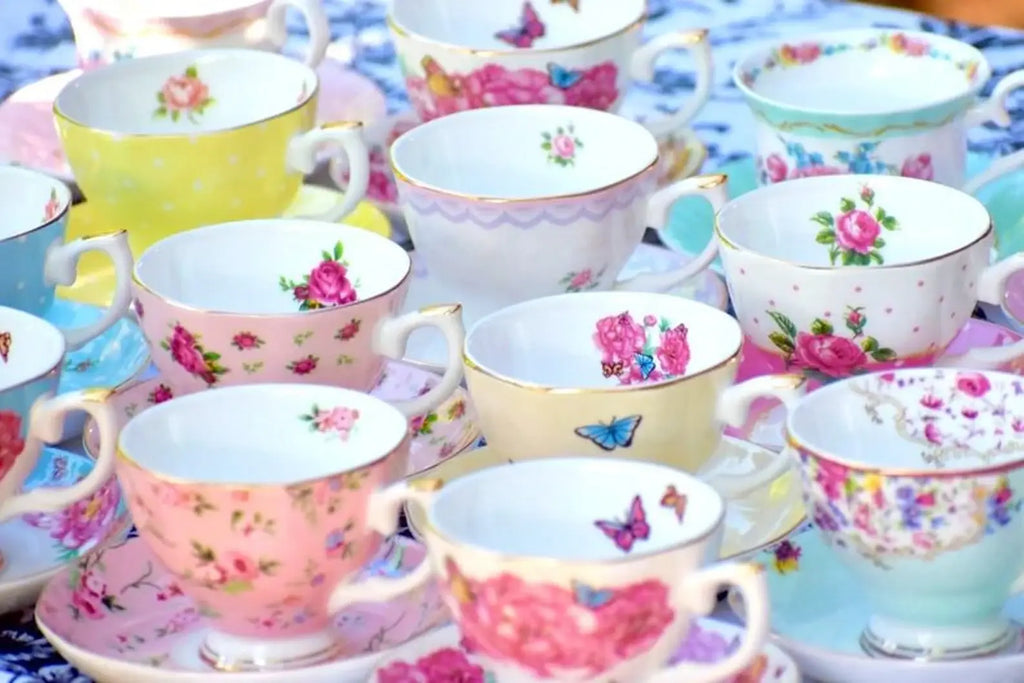 Mismatched teacups for Tea party, Catering, Event Planner