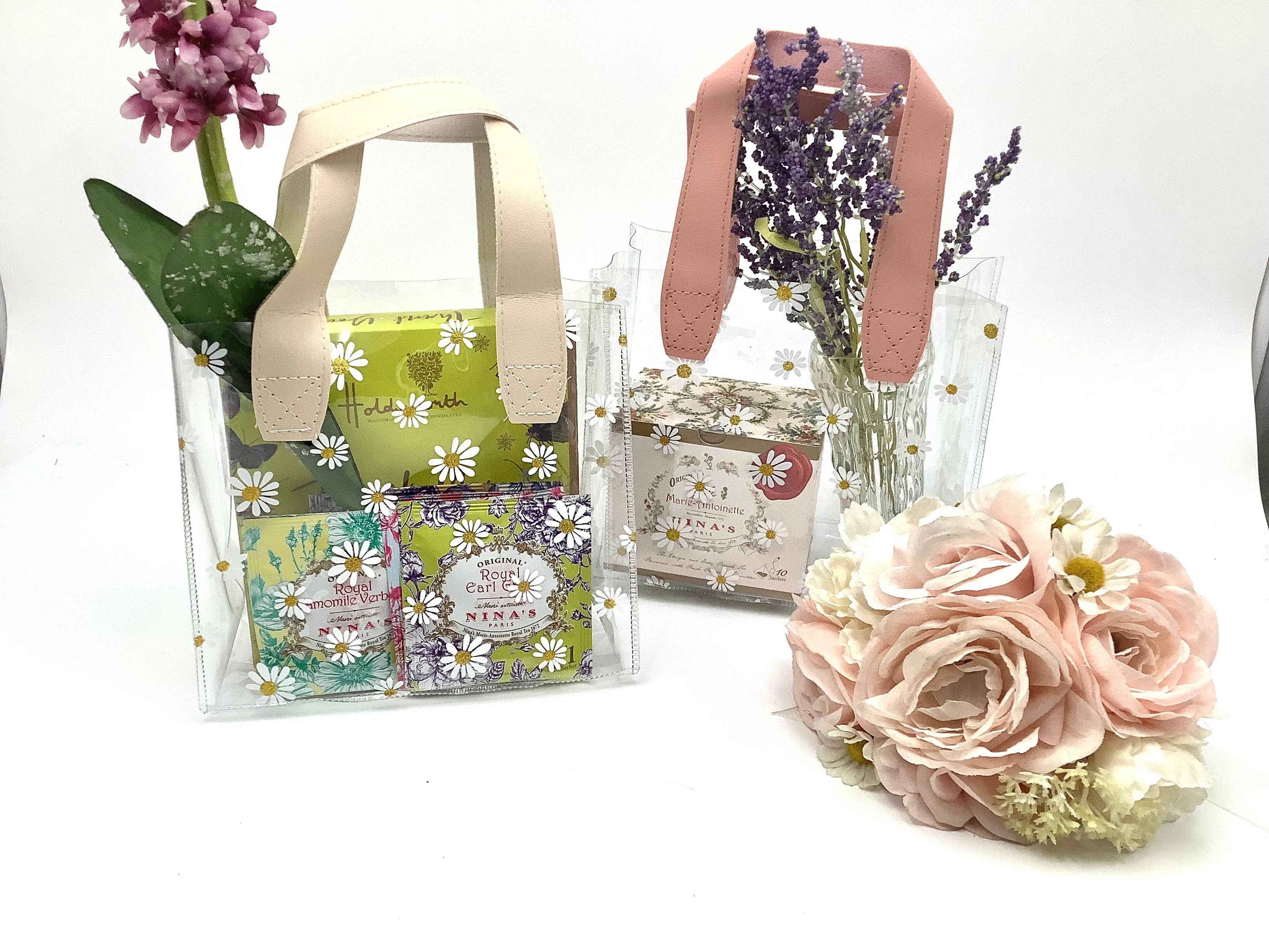 Tea Party Pretty Gift Bag with Handle Retail Party Favors