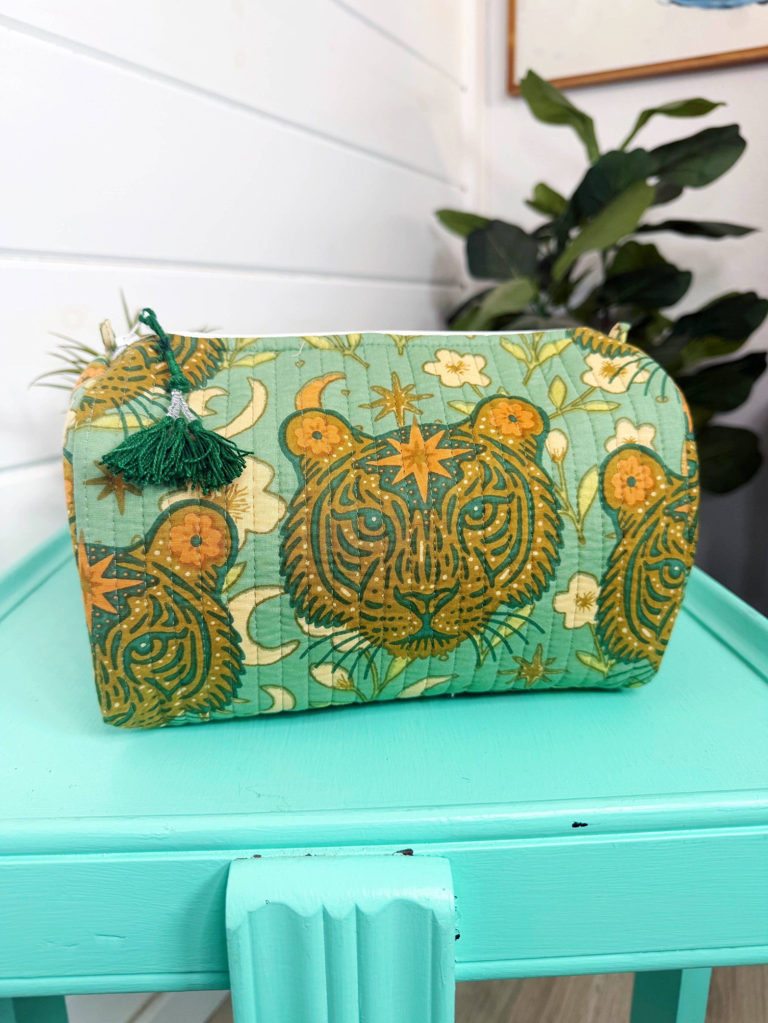 Quilted Makeup Bags | Cosmetics Bag | Jade Tiger