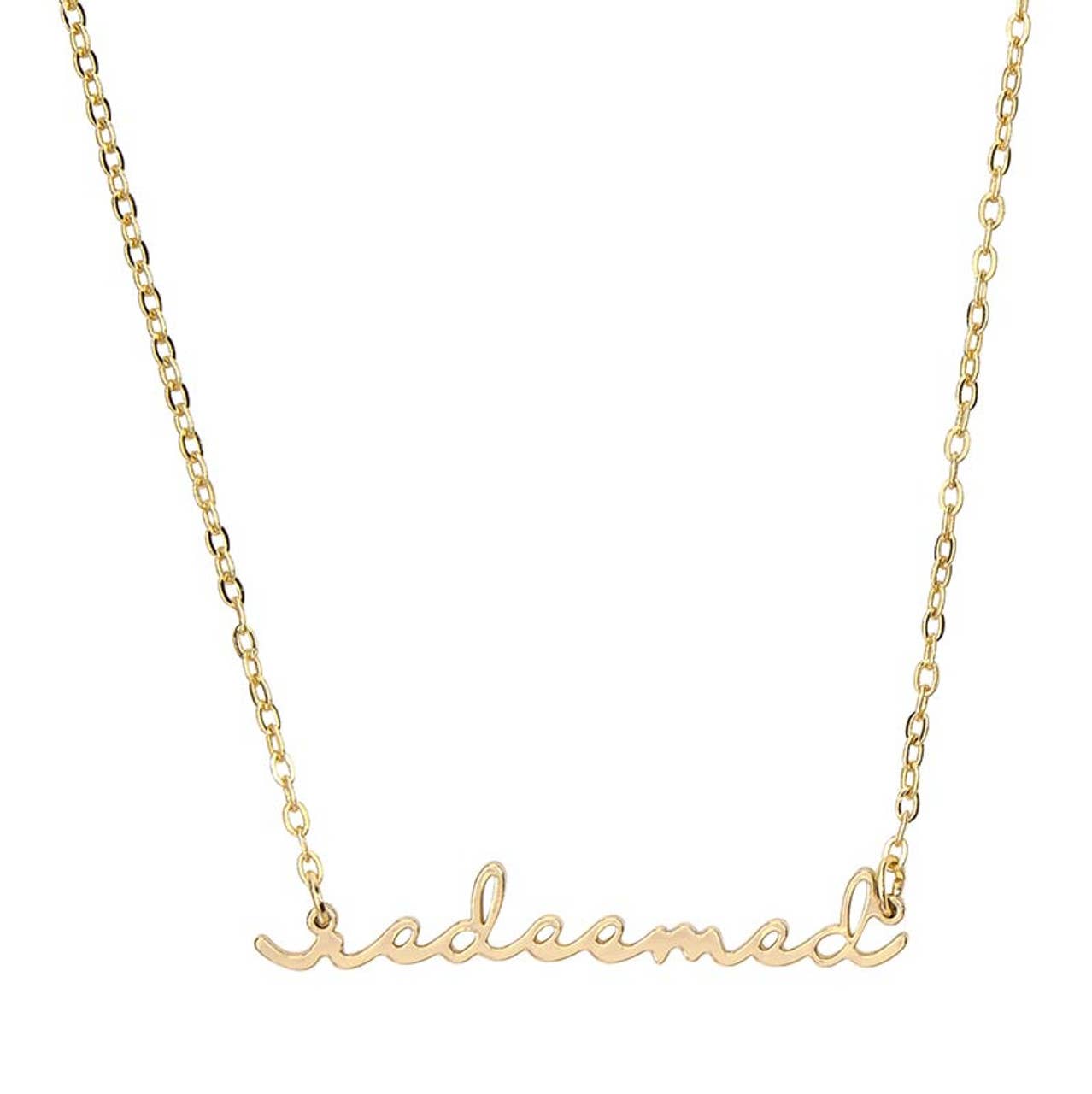 Word Necklace Filled Display