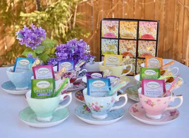 Mismatched teacups for Tea party, Catering, Event Planner