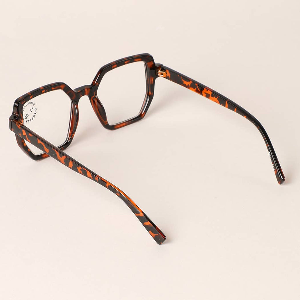 Hexagon Two-Toned Reading Glasses