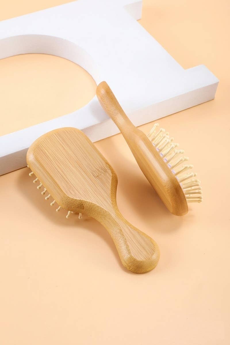 0407 Eco Friendly Bamboo Paddle Hair Brush SI-29686