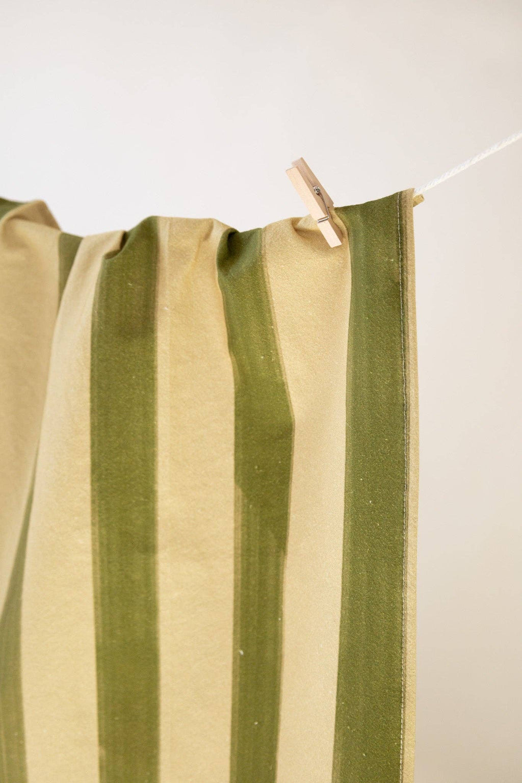 Olive Stripe Tea Towel
