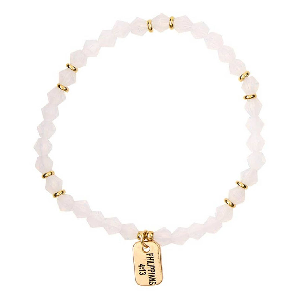 Glass Bead Tagged Bracelet Filled Display