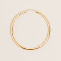 L-14K Gold Dipped Endless Hoop Earrings