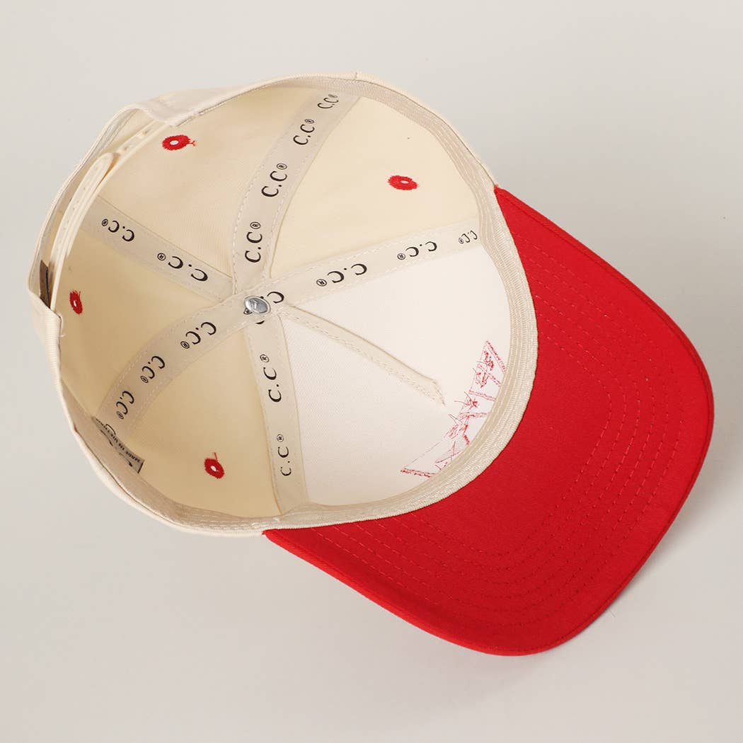 Romantic LOVE Card Embroidery Two-Tone Trucker Hat