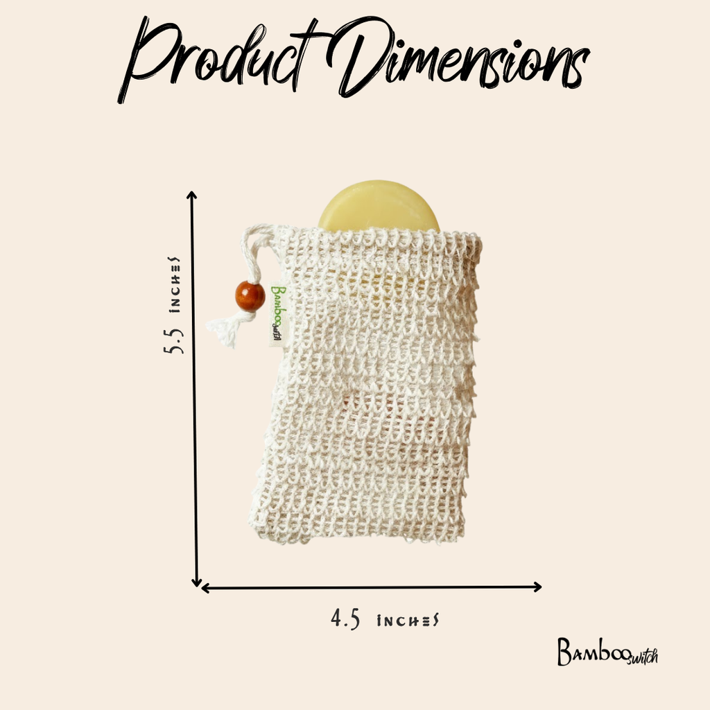 Compostable Sisal Soap Saver Bag | Summer Bestseller