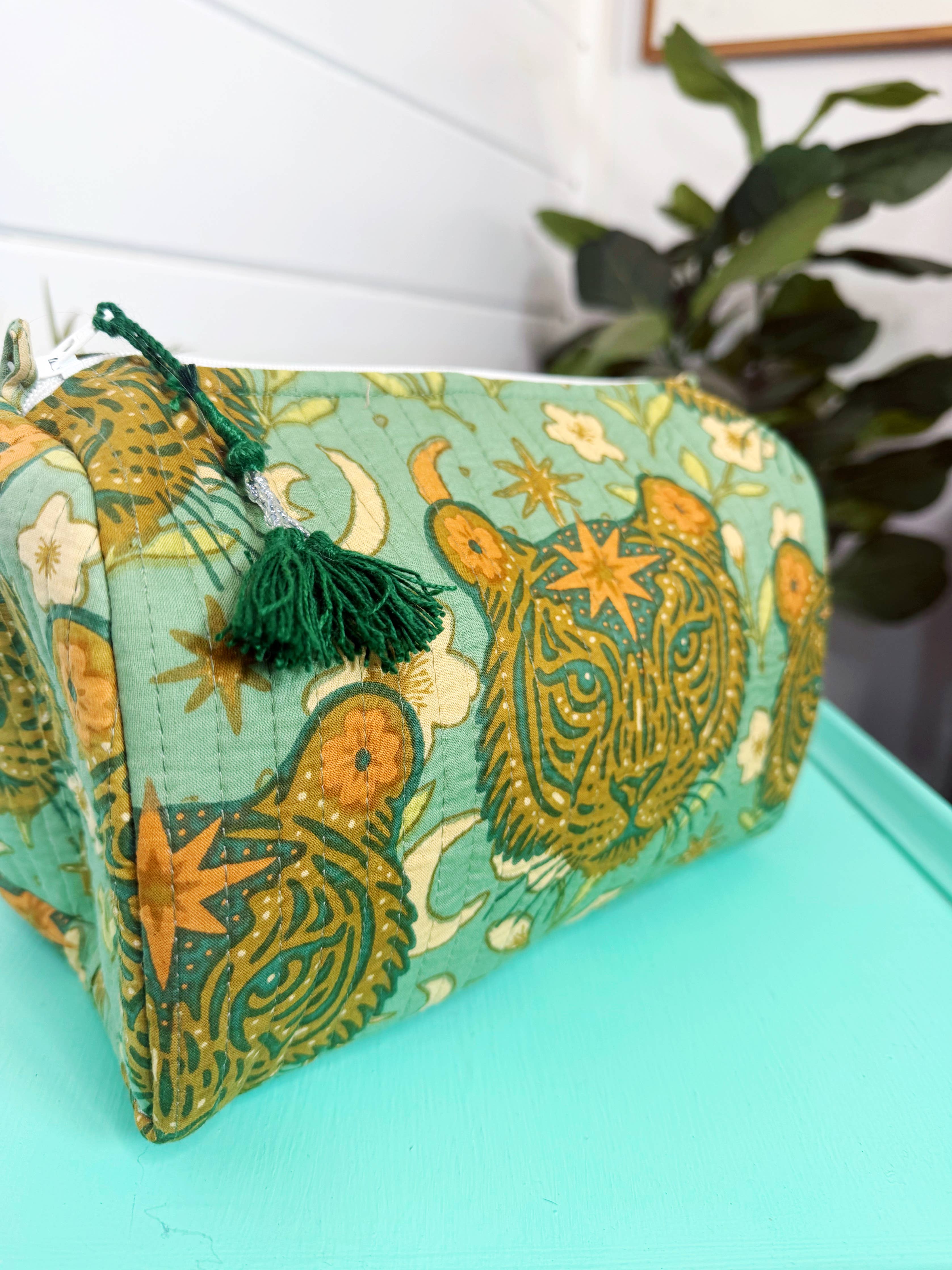 Quilted Makeup Bags | Cosmetics Bag | Jade Tiger