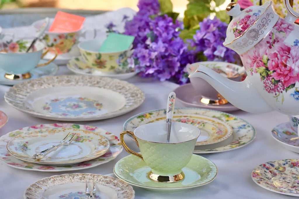 Mismatched teacups for Tea party, Catering, Event Planner