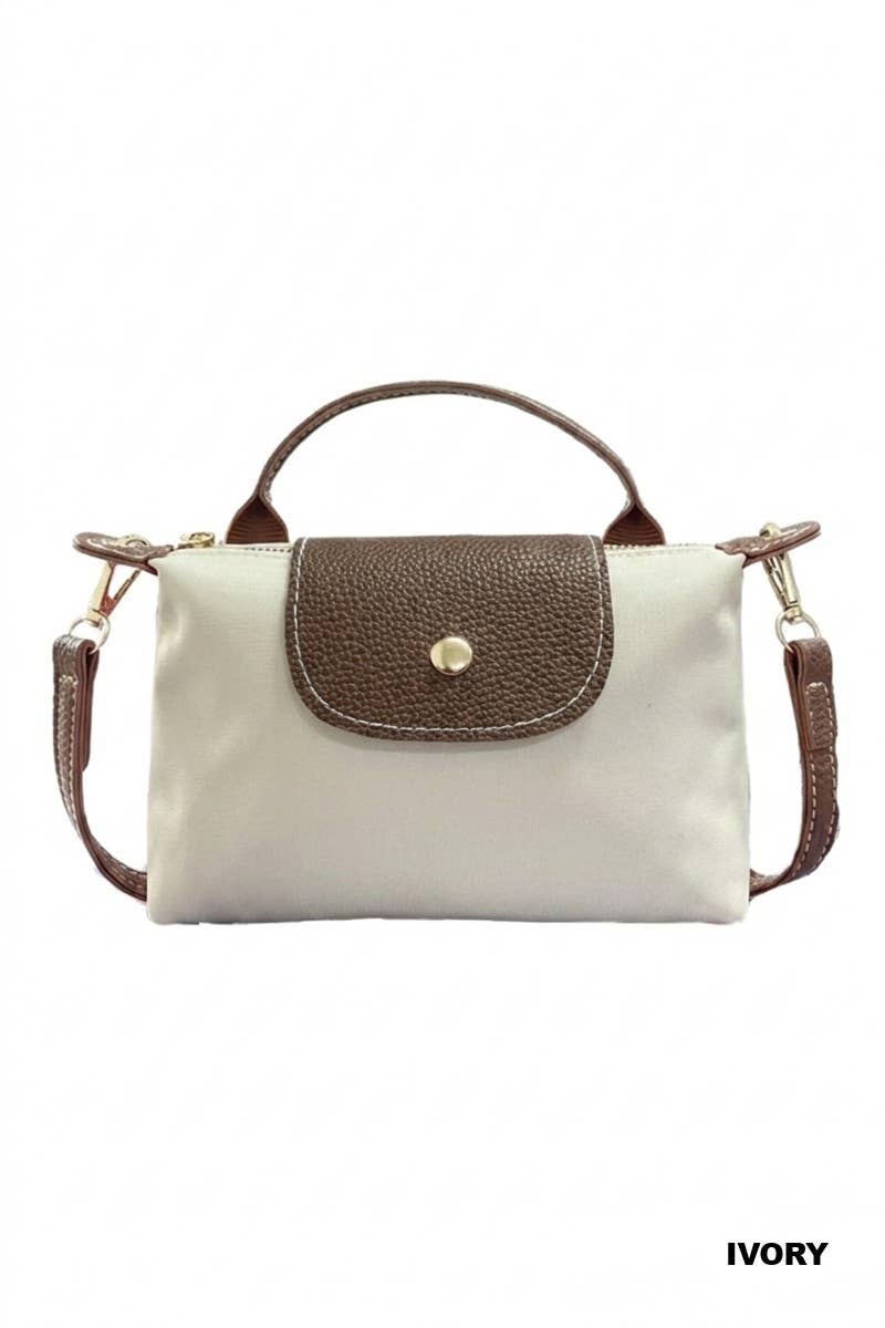 Trendy Color Block Flap Mini Handbag