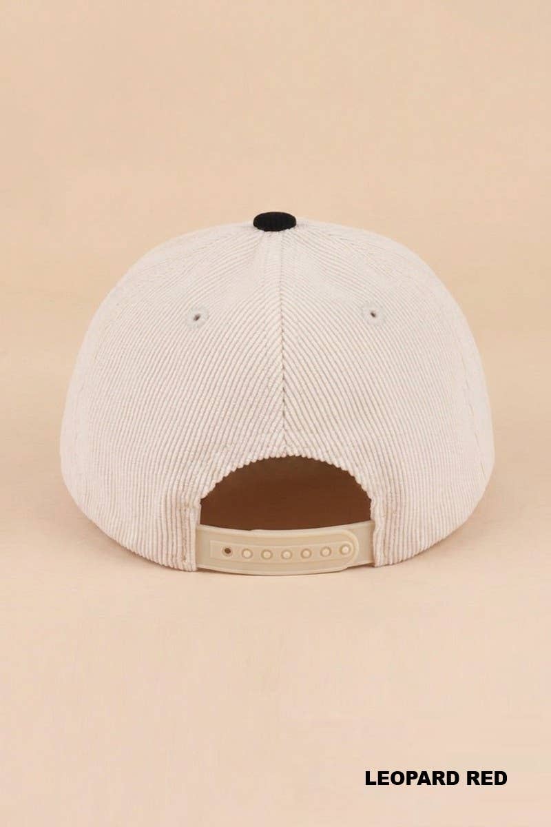 I Need A Diet Coke Two Tone Corduroy Cap - Zenana