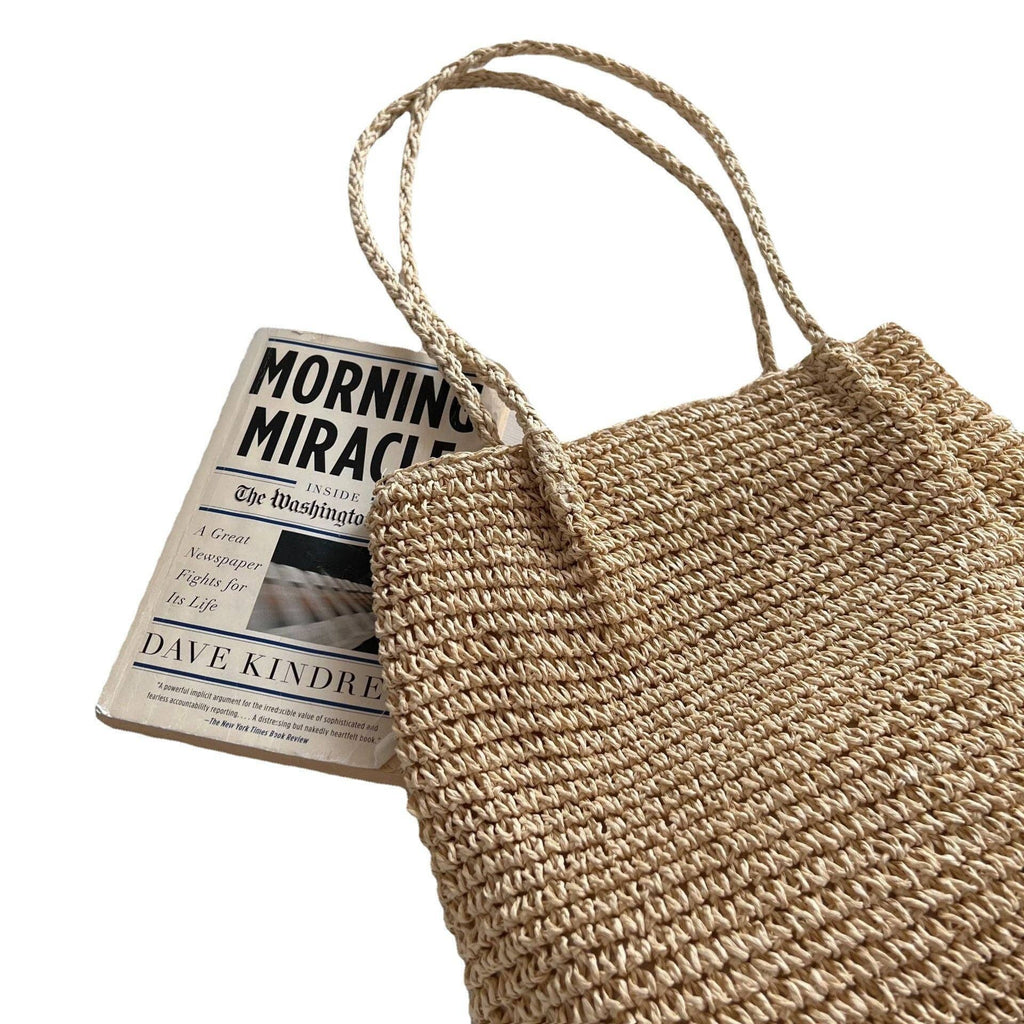 Large Capacity Single Shoulder Casual Straw Beach Bag
