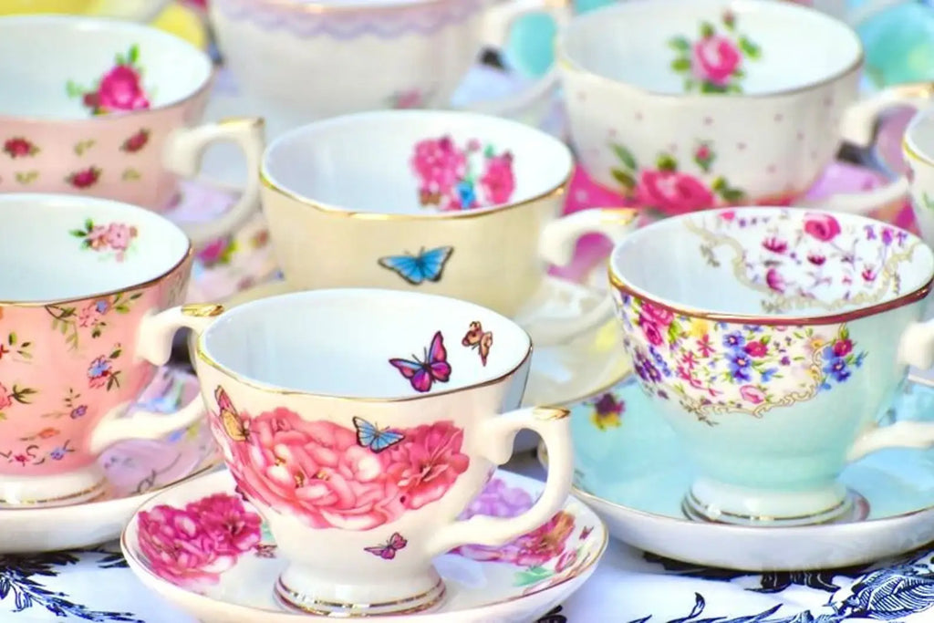 Mismatched teacups for Tea party, Catering, Event Planner