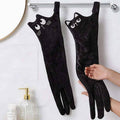 CouldNook Funny Long Cat Hanging Hand Towel - Super Absorbent Microfiber Towel