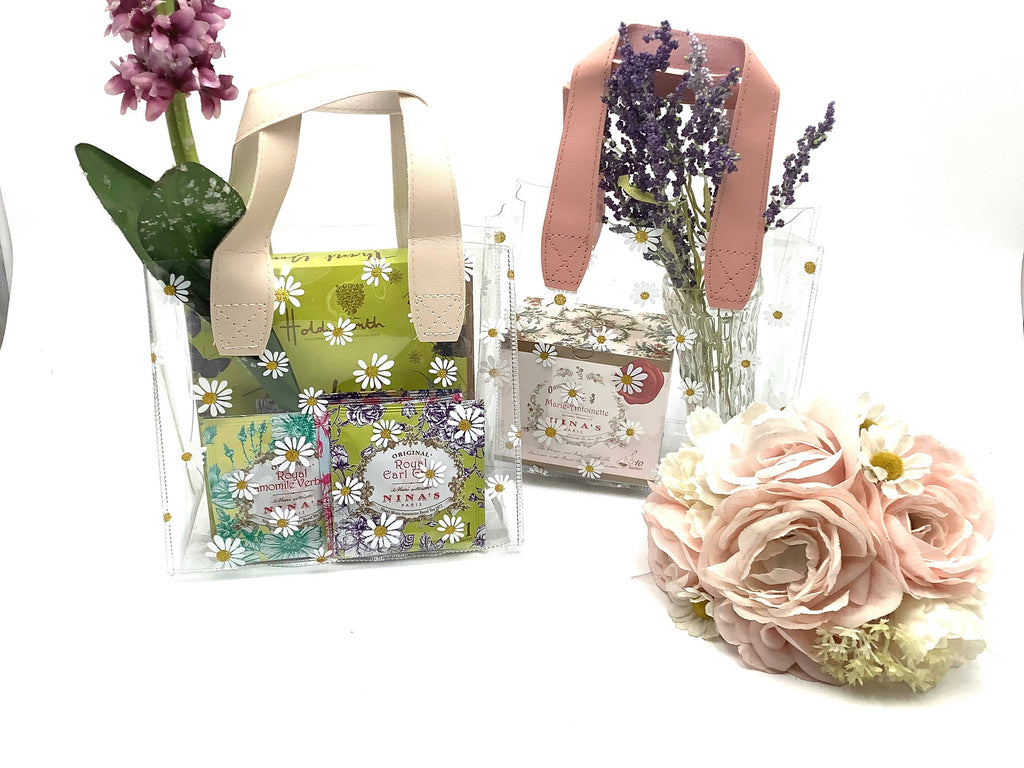 Tea Party Pretty Gift Bag with Handle Retail Party Favors