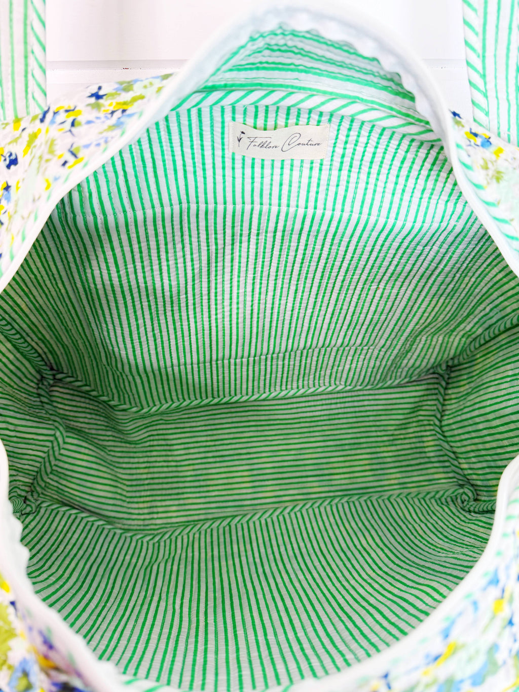 Quilted Overnight Bag | Weekender Duffle Bag | Aqua Tie Dye
