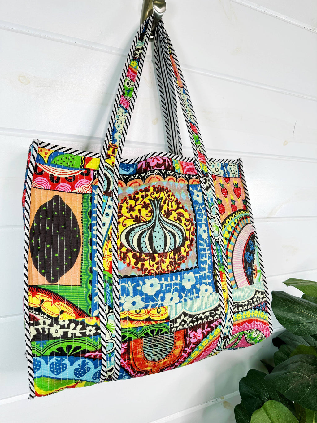 Tote Bags Quilted, Tote Bags For Women | Festival Print