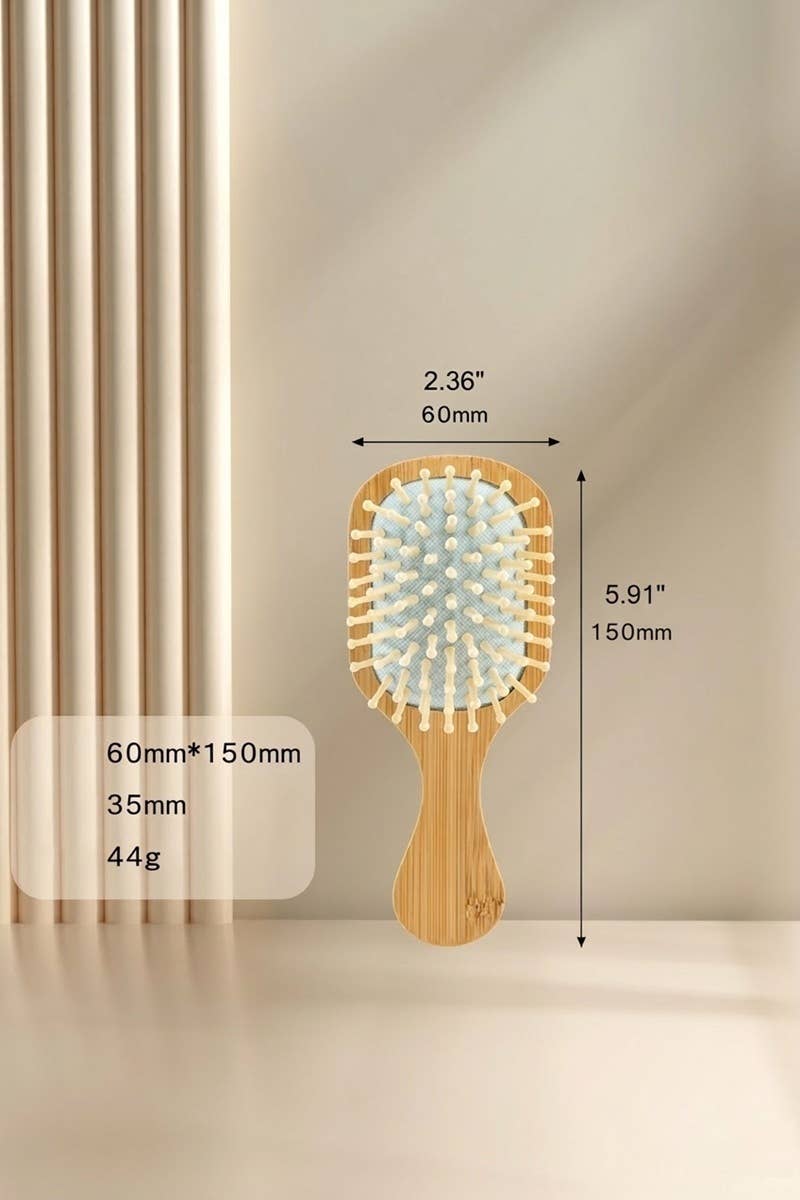 0407 Eco Friendly Bamboo Paddle Hair Brush SI-29686
