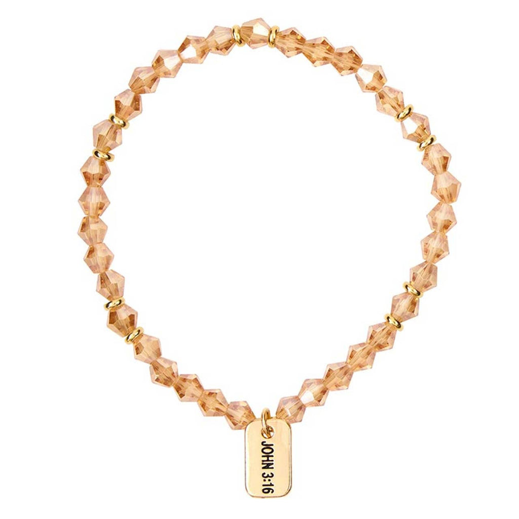 Glass Bead Tagged Bracelet Filled Display