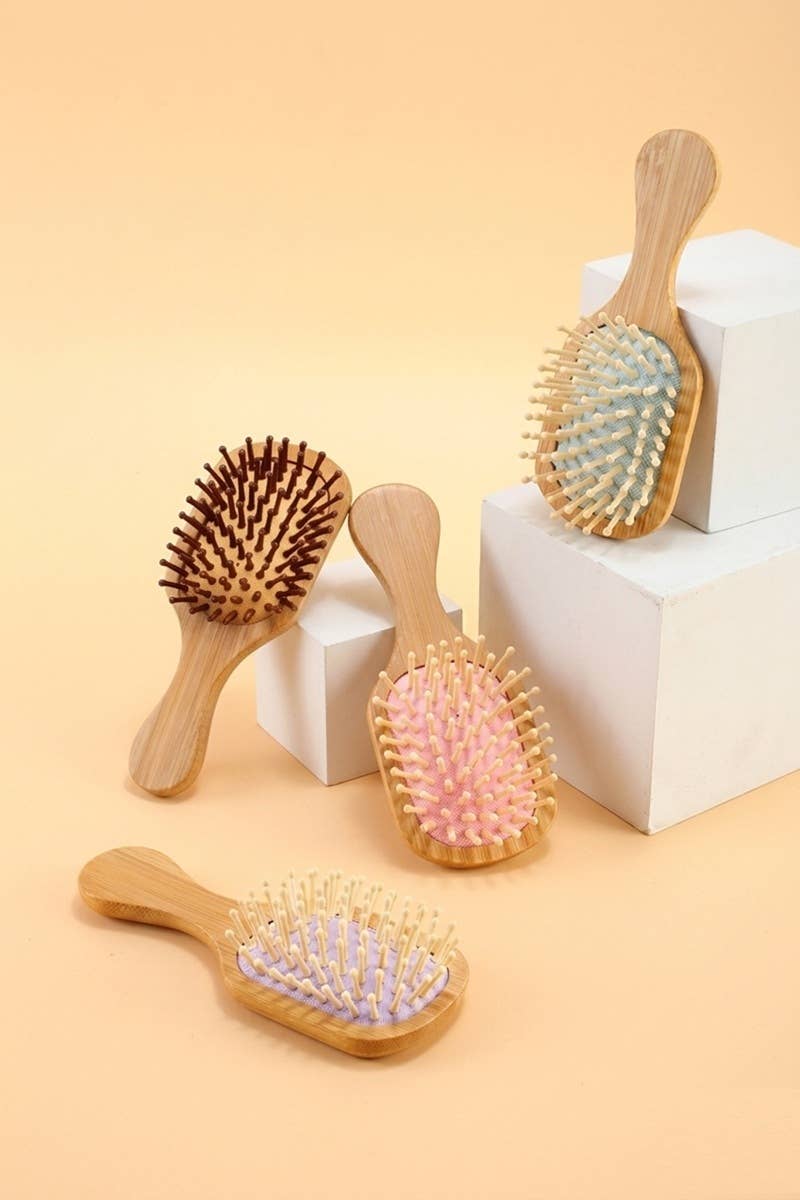 0407 Eco Friendly Bamboo Paddle Hair Brush SI-29686