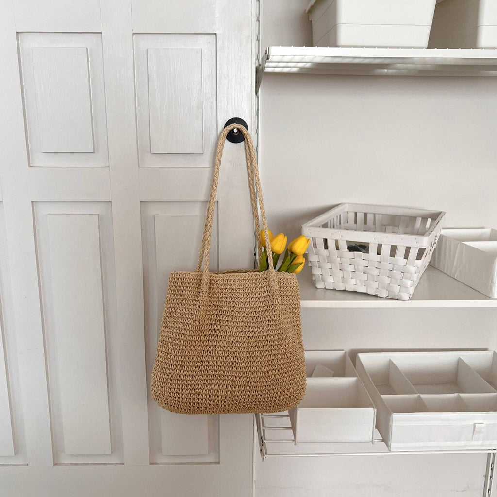 Large Capacity Single Shoulder Casual Straw Beach Bag