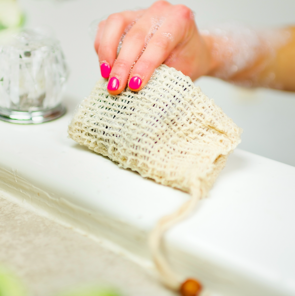 Compostable Sisal Soap Saver Bag | Summer Bestseller
