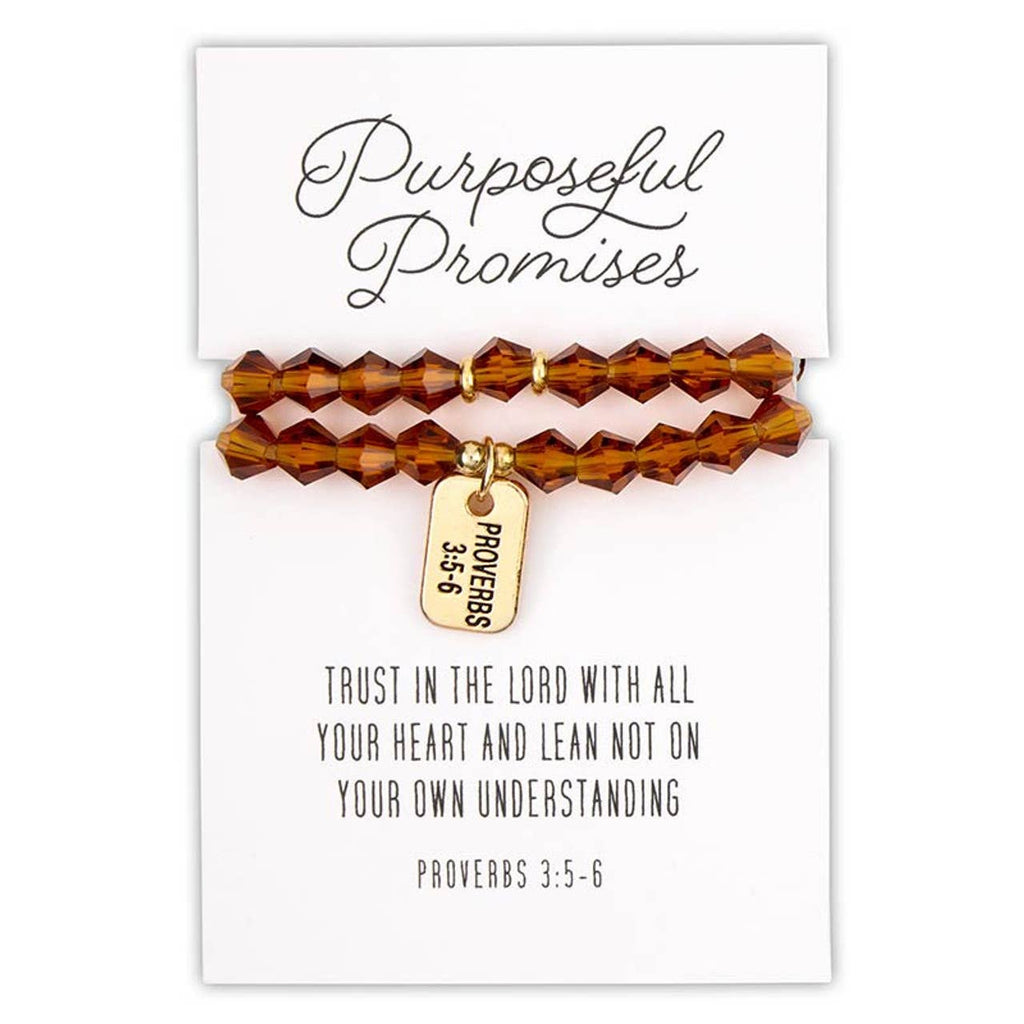 Glass Bead Tagged Bracelet Filled Display