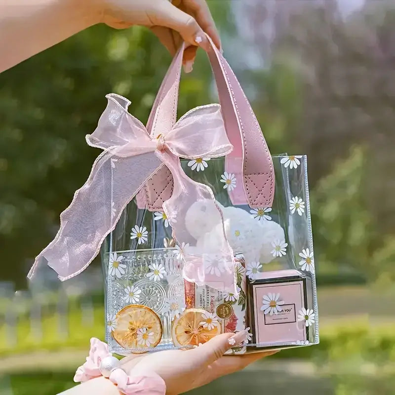 Tea Party Pretty Gift Bag with Handle Retail Party Favors