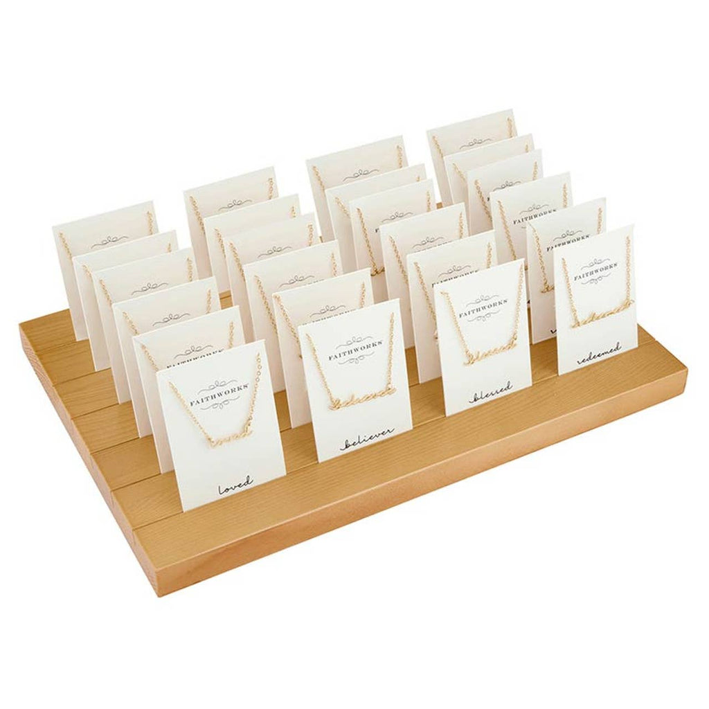 Word Necklace Filled Display