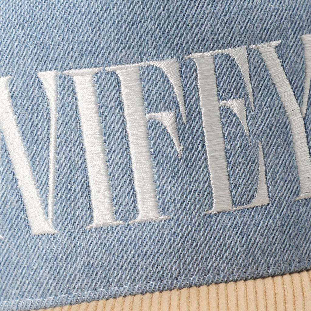 WIFEY Two-Tone Denim Corduroy Trucker Hat