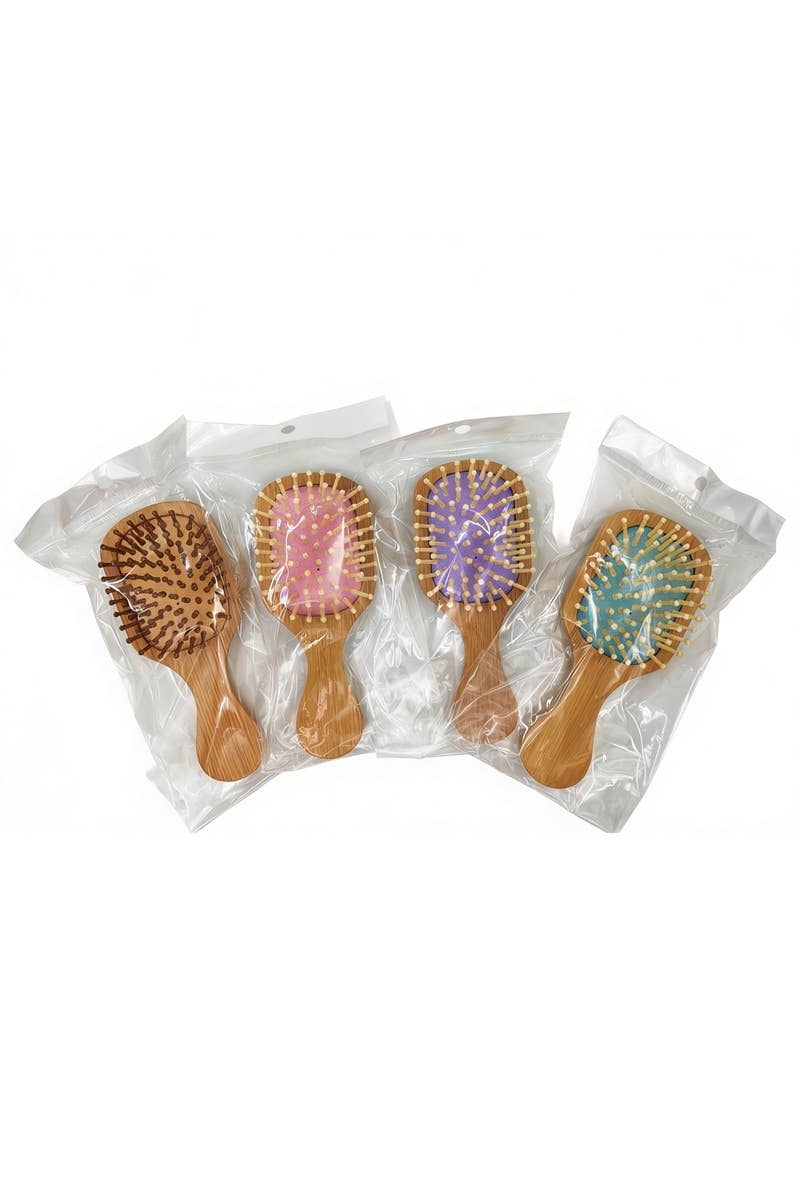 0407 Eco Friendly Bamboo Paddle Hair Brush SI-29686