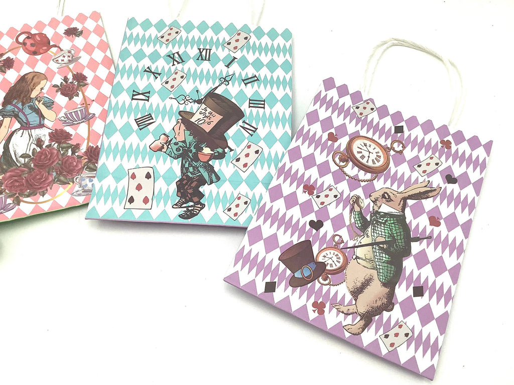 Alice in Wonderland Gift Bag with Handle Retail Party Favors