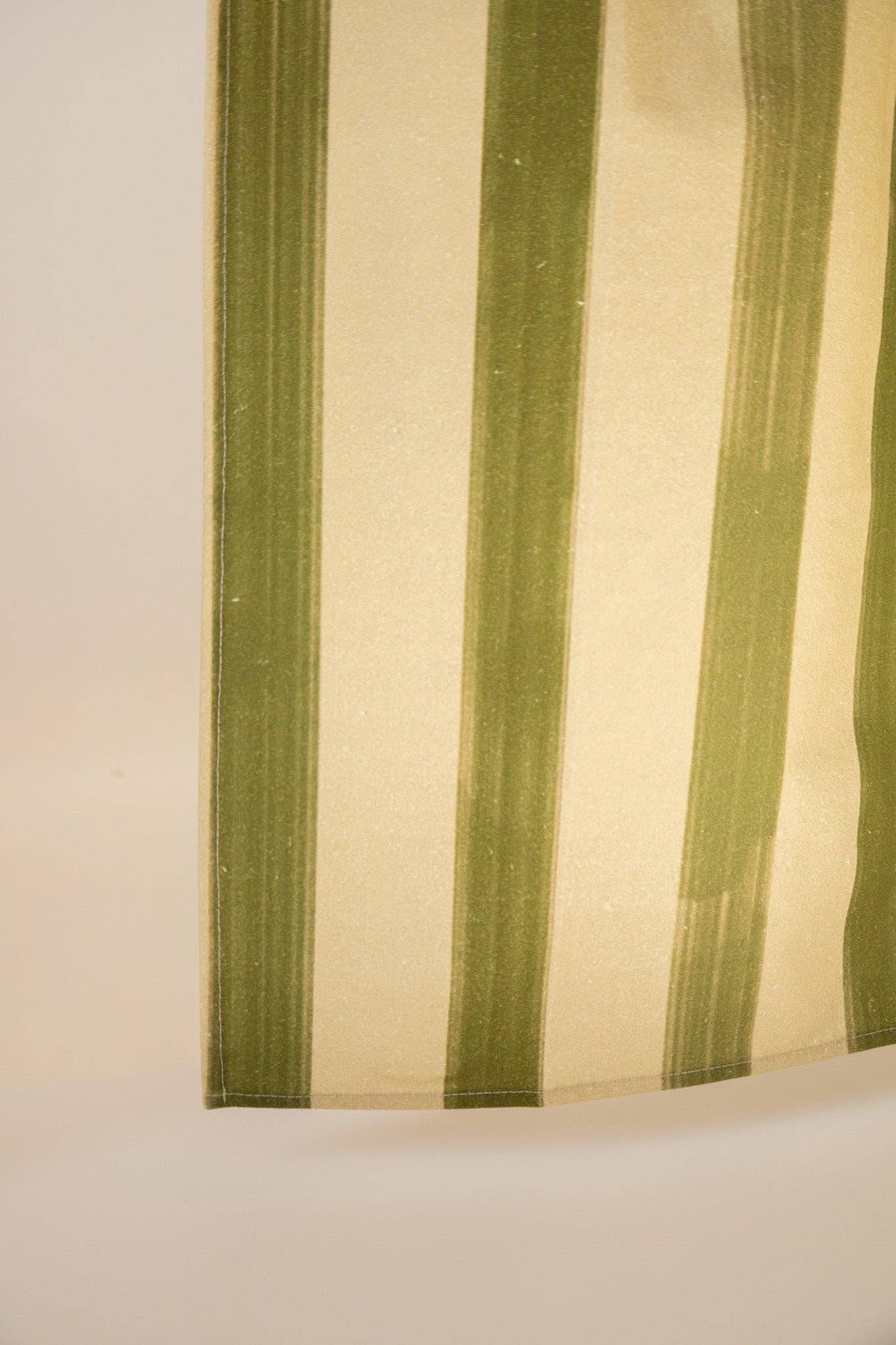 Olive Stripe Tea Towel