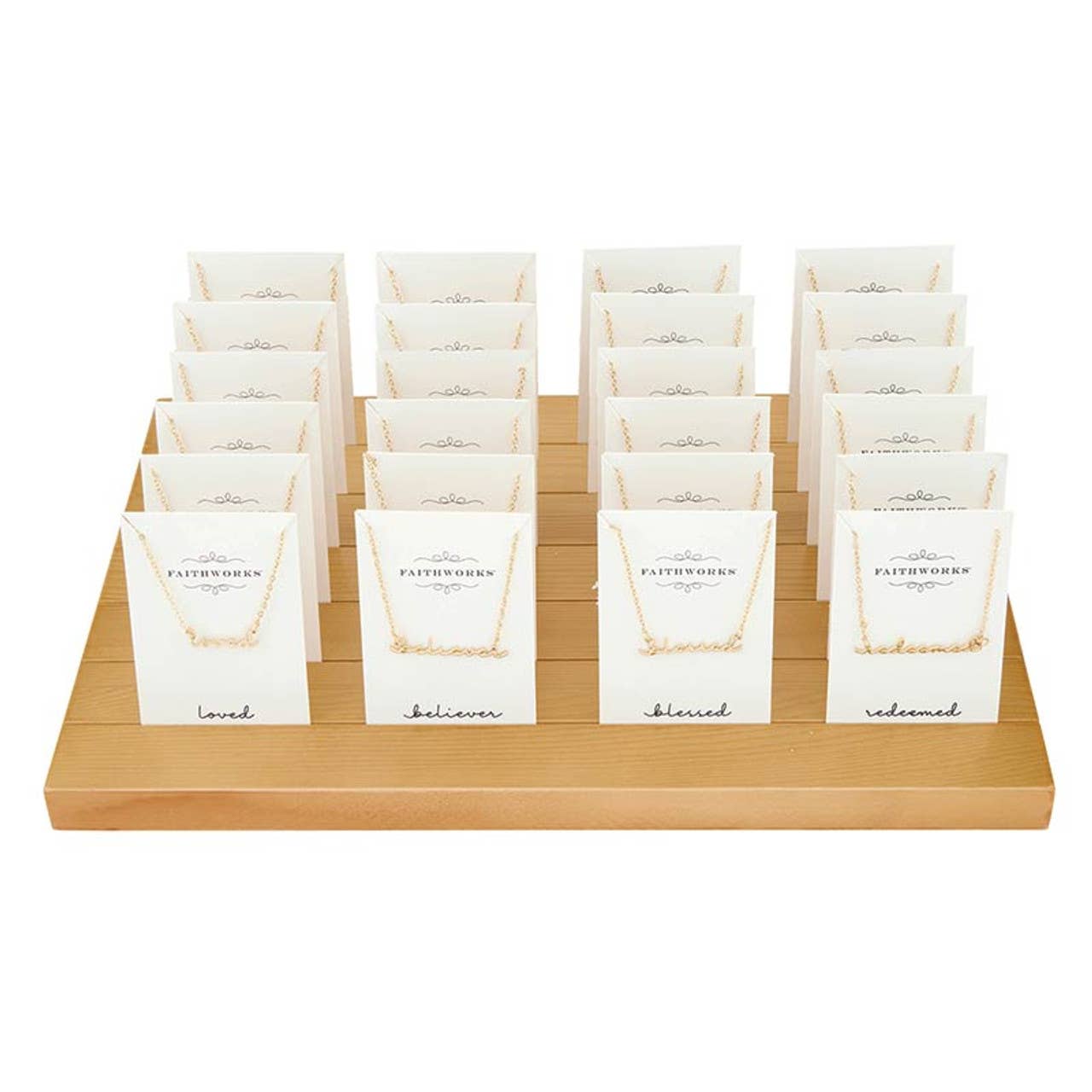 Word Necklace Filled Display