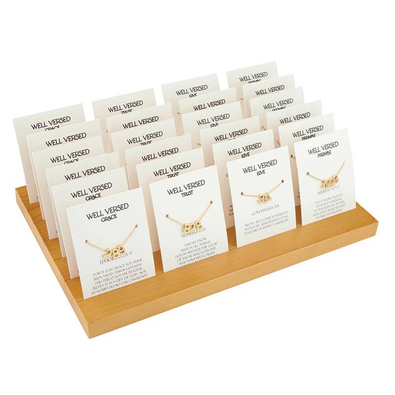 Verse Necklace Filled Display - Spring 25