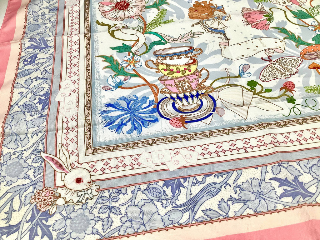 Tea Party Scarf Wrap for Head, Hat, Purse, Tea House Decor